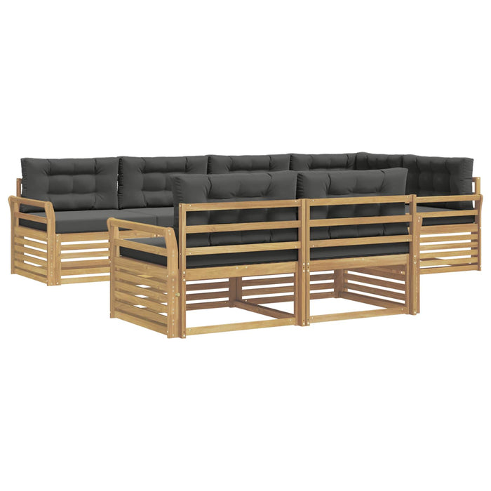 Set de canapele de exterior 7 pcs Alb și antracit WALTI