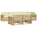 Set de canapele de exterior 7 pcs Alb și crem - WALTI WALTI