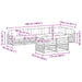 Set de canapele de exterior 8 pcs Alb și Bej - WALTI WALTI