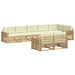 Set de canapele de exterior 8 pcs Alb și crem - WALTI WALTI