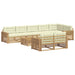 Set de canapele de exterior 9 pcs Alb și crem 79 x 79 x 37 cm - WALTI WALTI