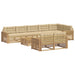 Set de canapele de exterior 9 pcs Alb și Bej 79 x 79 x 37 cm - WALTI WALTI