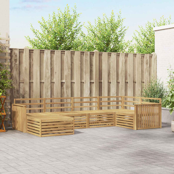 Set de canapele de exterior 6 pcs Alb 327 x 168,5 x 73 cm WALTI