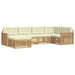 Set de canapele de exterior 6 pcs Alb și crem - WALTI WALTI