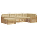 Set de canapele de exterior 6 pcs Alb și Bej - WALTI WALTI