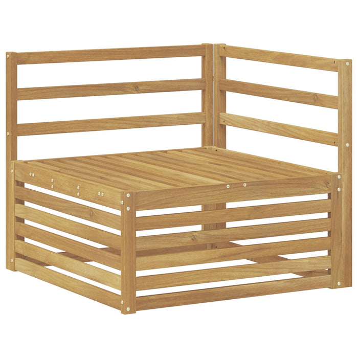 Set de canapele de exterior 7 buc. Alb Lemn Solid de Acacia WALTI