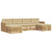 Set de canapele de exterior 6 pcs Alb și Bej - WALTI WALTI