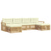 Set de canapele de exterior 6 pcs Alb și crem - WALTI WALTI