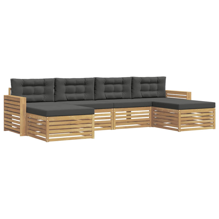 Set de canapele de exterior 6 pcs Alb și antracit WALTI