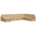Set de canapele de exterior 8 pcs Alb și Bej - WALTI WALTI