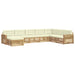 Set de canapele de exterior 8 pcs Alb și crem - WALTI WALTI