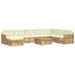 Set de canapele de exterior 9 pcs Alb și crem - WALTI WALTI