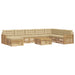 Set de canapele de exterior 9 pcs Alb și Bej - WALTI WALTI