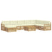 Set de canapele de exterior 9 pcs Alb și crem - WALTI WALTI