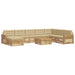Set de canapele de exterior 9 pcs Alb și Bej - WALTI WALTI