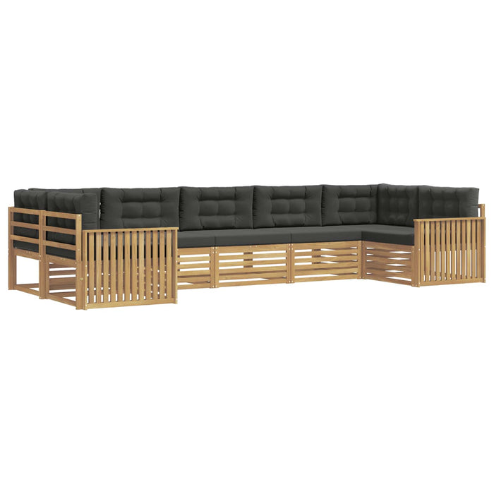 Set de canapele de exterior 7 pcs Alb și antracit WALTI