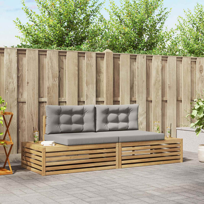 Set de canapele de exterior Alb 230,5 x 83 x 73 cm Poliester - WALTI WALTI