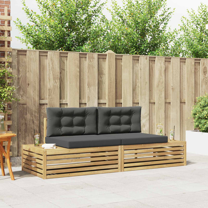 Set de canapele de exterior Alb 230,5 x 83 x 73 cm Poliester - WALTI WALTI