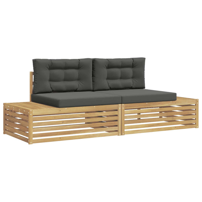 Set de canapele de exterior Alb 230,5 x 83 x 73 cm Poliester - WALTI WALTI