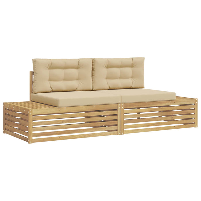 Set de canapele de exterior Alb 230,5 x 83 x 73 cm Poliester - WALTI WALTI