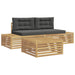 3 Bucată Set de canapele de exterior Poliester Alb - WALTI WALTI