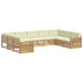 Set de canapele de exterior 9 pcs Alb și crem - WALTI WALTI