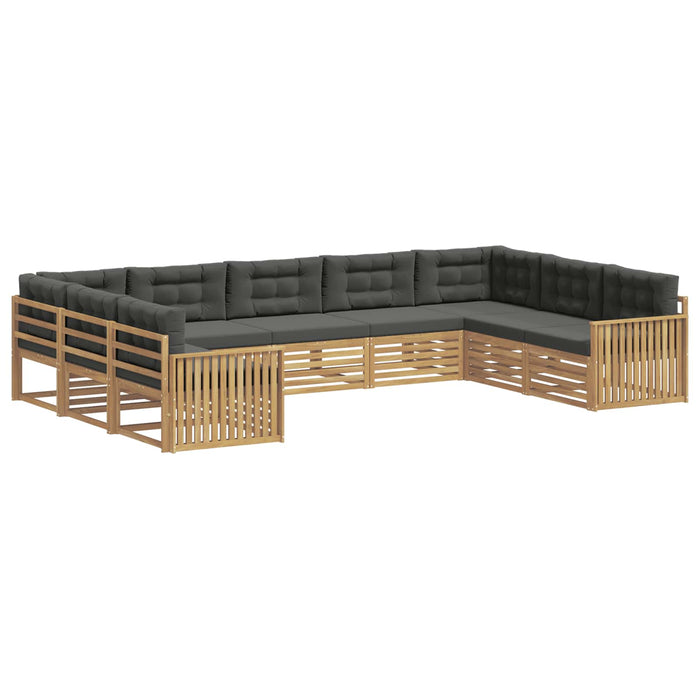 Set de canapele de exterior 9 pcs Alb și antracit WALTI