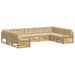 Set de canapele de exterior 9 pcs Alb și Bej - WALTI WALTI