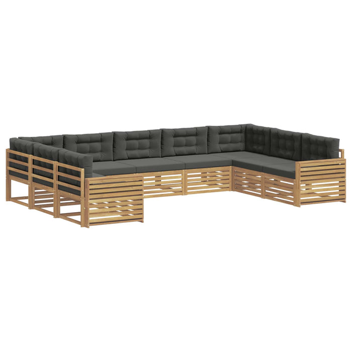 Set de canapele de exterior 9 pcs Alb și antracit WALTI