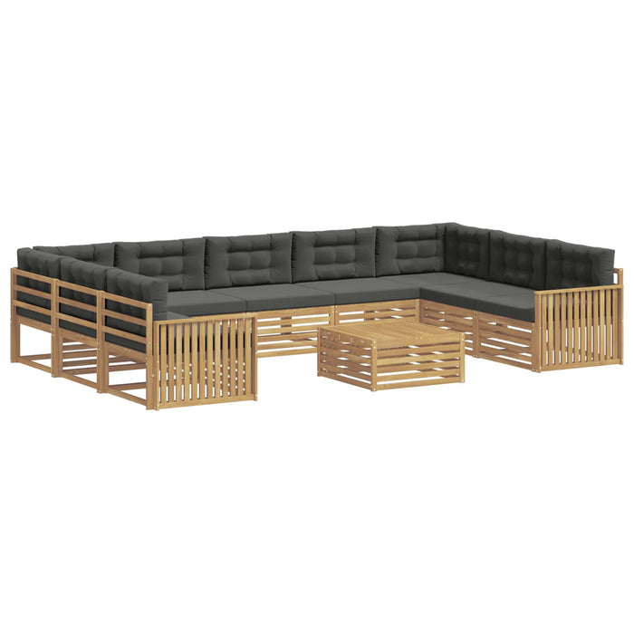 Set de canapele de exterior 10 pcs Alb și antracit WALTI