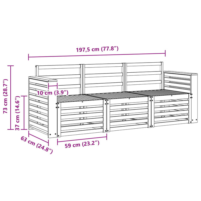 Seturi de canapele Lemn Solid de Acacia - WALTI WALTI