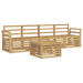 Set de canapele de exterior 5 pcs Alb Lemn Solid de Acacia - WALTI WALTI