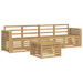 Set de canapele de exterior 5 pcs Alb Lemn Solid de Acacia - WALTI WALTI