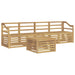 Set de canapele de exterior 5 pcs Alb Lemn Solid de Acacia - WALTI WALTI