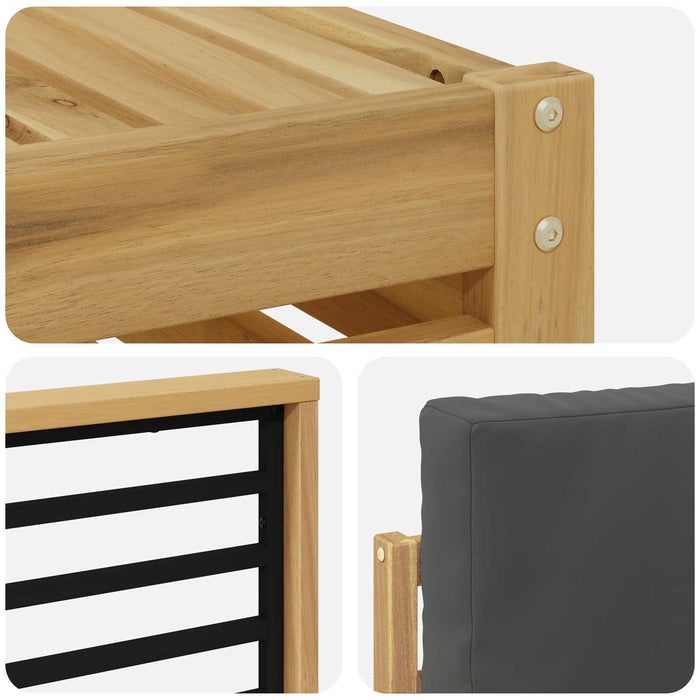 Seturi de canapele Lemn Solid de Acacia WALTI
