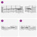 Set de canapele de exterior 7 pcs Alb Lemn Solid de Acacia - WALTI WALTI