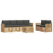 Set de canapele de exterior 7 pcs Alb și antracit Poliester - WALTI WALTI