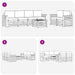 Set de canapele de exterior 7 pcs Alb și crem Poliester - WALTI WALTI