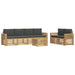Set de canapele de exterior 7 pcs Alb și antracit Poliester - WALTI WALTI