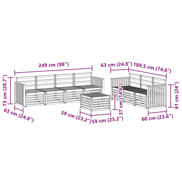 Seturi de canapele Lemn Solid de Acacia - WALTI WALTI