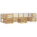Set de canapele de exterior 8 pcs Alb Lemn Solid de Acacia - WALTI WALTI