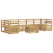 Set de canapele de exterior 8 pcs Alb Lemn Solid de Acacia - WALTI WALTI