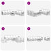 Seturi de canapele 9 pcs Alb și gri deschis 59 x 59 x 37 cm - WALTI WALTI