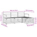 Set de canapele de exterior 4 pcs Alb 189,5 x 122,5 x 73 cm - WALTI WALTI