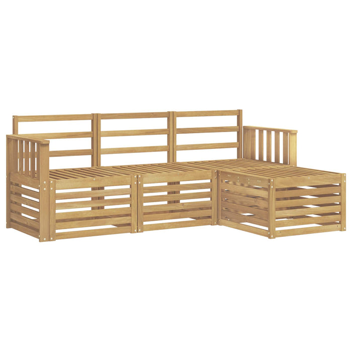 Set de canapele de exterior 4 pcs Alb 189,5 x 122,5 x 73 cm WALTI