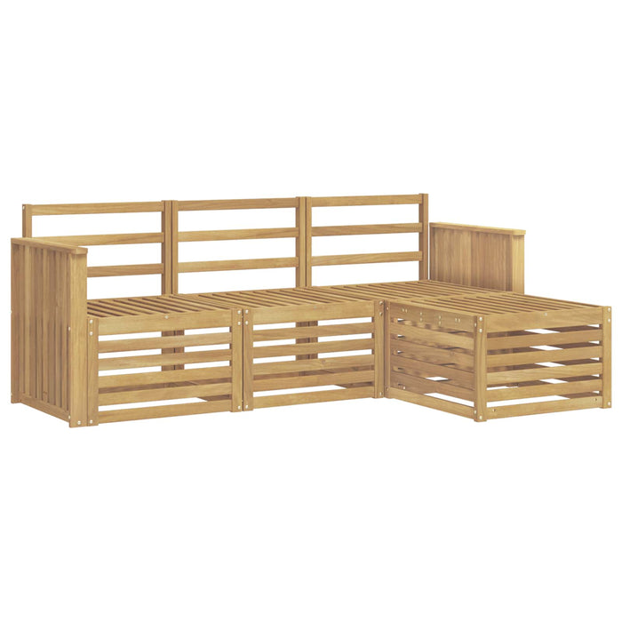 Set de canapele de exterior 4 pcs Alb 189,5 x 122,5 x 73 cm - WALTI WALTI