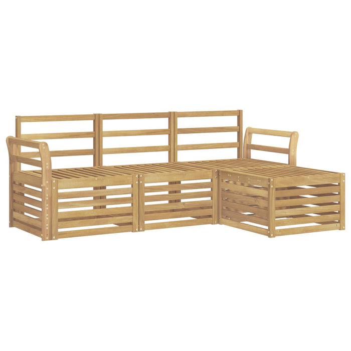 Set de canapele de exterior 4 pcs Alb 193,5 x 122,5 x 73 cm - WALTI WALTI
