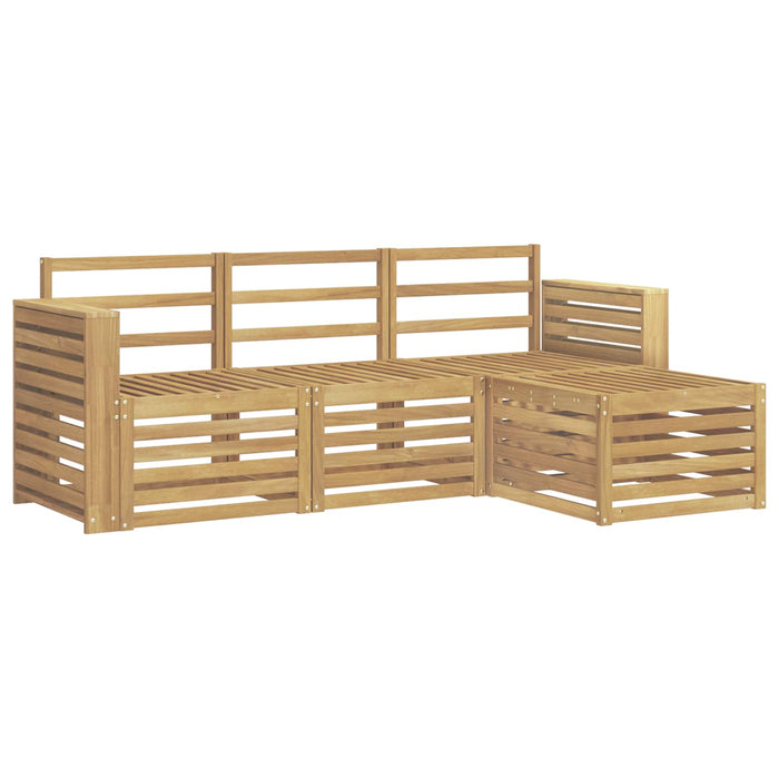 Set de canapele de exterior 4 pcs Alb 197,5 x 122,5 x 73 cm - WALTI WALTI