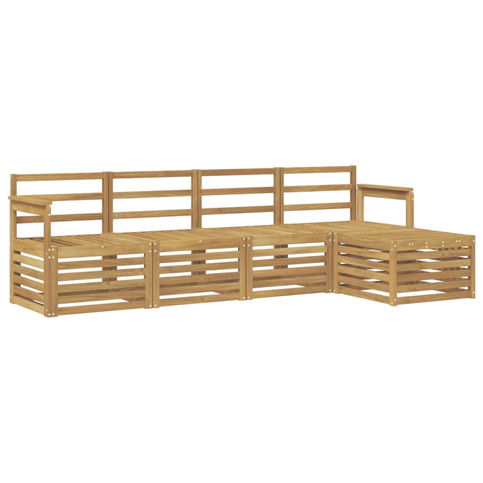 Set de canapele de exterior 5 pcs Alb 249 x 122,5 x 73 cm WALTI