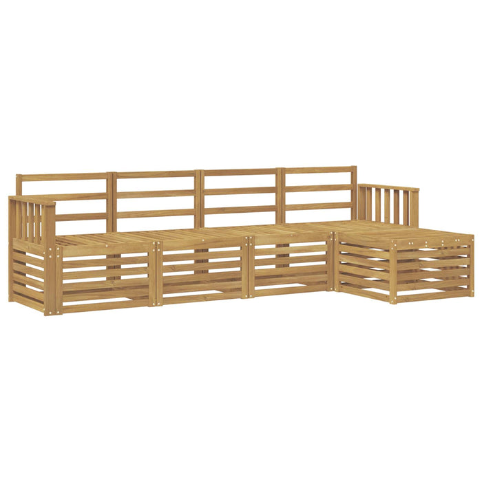 Set de canapele de exterior 5 pcs Alb 249 x 122,5 x 73 cm WALTI